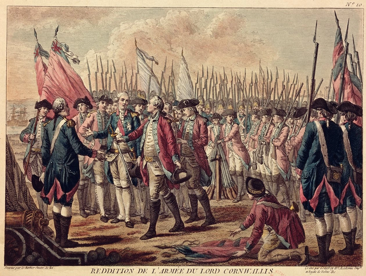Jean Le Barbier - La resa di Yorktown, 17 ottobre 1781